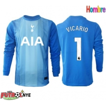 Camiseta Tottenham Hotspur Guglielmo Vicario #1 Portero Visitante Equipación 2025-26 manga larga